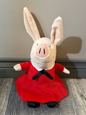 Olivia the Pig Plush Doll Kohl’s Cares Ian Falconer Stuffed Animal Red Dress